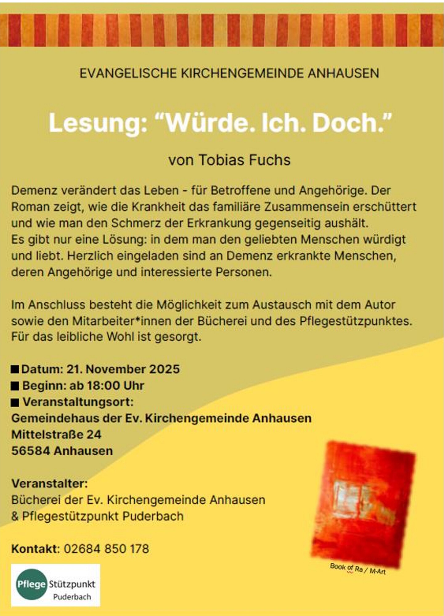 Lesung Demenz ev. Kirchengemeinde Anhausen